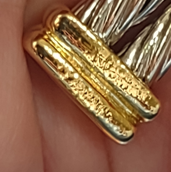 Beautiful 14k / 925 Sterling collarbone length adjustable double rope style neck - Picture 13 of 15